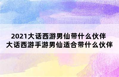 2021大话西游男仙带什么伙伴 大话西游手游男仙适合带什么伙伴